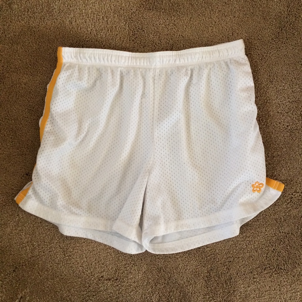 Girls Limited Too White w Yellow Running Shorts